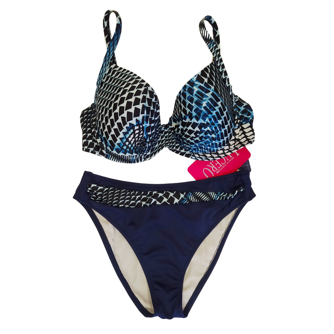 SET BIKINI ΜΑΓΙΟ ΜΕ ΕΛΑΦΡΙΑ ΕΝΙΣΧΥΣΗ ΓΙΑ ΜΕΓΑΛΟ ΣΤΗΘΟΣ / 10119D